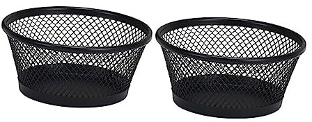 STOBOK 4 Pz Secchio Portaoggetti Per Graffette Porta Clip Raccoglitore Porta Fermacarte Porta Rete Da Scrivania Accessori Da Scrivania Ufficio Semplice Ferro Battuto Cestino Portaoggetti