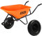 Excel Wheelbarrow Barrow Cart Trolley Heavy Duty 100L Wheelbarrow HDPE Plastic Tray Extra Puncture Proof Wheel - Garden Wheelbarrows, Handcart Wheel Barrow