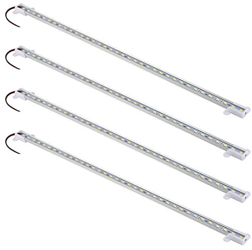 NIEI 4 x 50 cm 12 V 36 LED 5630 SMD tira de luz de aluminio rígido