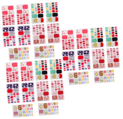 Healeved 30pièces Autocollants De Pédicure Écologiques Et Imperméables Pour De Pied Décor Manucure Couleurs Assorties