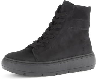 Gabor Damen Schnürstiefeletten, Frauen Stiefeletten,Best Fitting,Warmfutter,Winterstiefeletten,warm,gefüttert,Boots,schwarz,37.5 EU / 4.5 UK