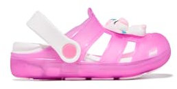 Conguitos Zuecos Unicornio con Luz Rosa - Cangrejeras Infantiles (Rosa/Talla 22)