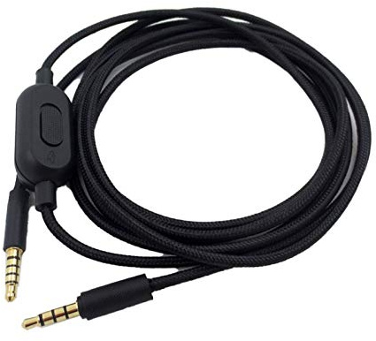 Audiokabel mit Lautstärke-/Mikrofonregler für G233 G433 G Pro X | Kompatibel mit G233, G433, G Pro und G Pro X. 2 m Kabel, 3,5-mm-Klinke, OFC-Kupfer, Lautstärke- & Mikrofonregler.