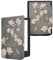 kwmobile Étui Compatible avec Pocketbook Verse/Pro/Color/Vivlio Light/Light HD Coque - Étui à Rabat magnétique Tablette eReader Similicuir - Taupe-Blanc-Bleu-Gris