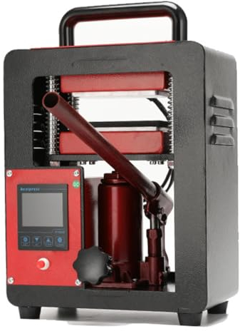 MLYYYDSS Pressa di Calore idraulica 5T, Pressa di Calore Manuale per colofonia 600w, Pressa di Calore idraulica per colofonia con Doppie Piastre riscaldanti