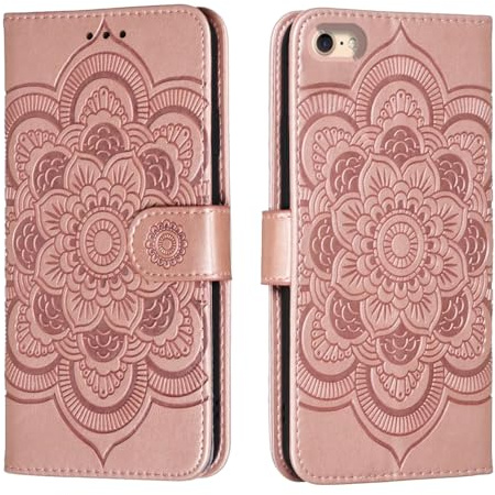 shingtomua for iPhone SE 3/2 (2022/2020 Edition), iPhone 7/8 Case Wallet with Card Holder Kickstand Magnetic Soft Leather Flip Fold Case for iPhone 7/8 Cover (Pink, iPhone 7/8/SE 2020/SE 2022)