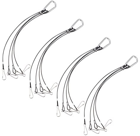 KITANDOVE 4pcs Plant Grow Light Hanger Plant Grow Light Hanging Rope LED Light Rope Hydroponics Hanging Kit Hanging Plant Basket Hook Heavy Duty Garment Rack Grow Light Hanging Kit Lanyard