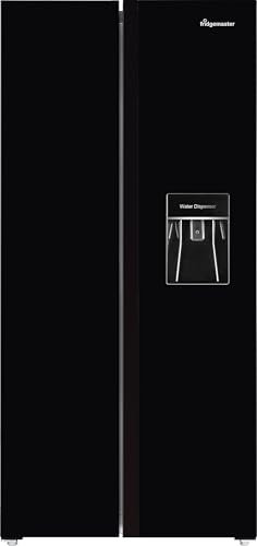 Fridgemaster MS83430DEB Non-Plumbed Total No Frost American Fridge Freezer - Black - E Rated