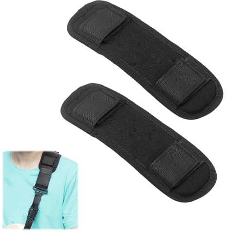 2 Stück Schulterpolster Rucksack,Schulterpolster Tasche,Schultergurt Polster,Schulterriemenpolster,Schulterriemen Polster Rucksack Geeignet Für Rucksäcke, Umhängetaschen, Gitarren(Schwarz)