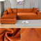 Luxus Samt Sofabezug Elastische Dicke Couchbezug für Wohnzimmer Passend für 1/2/3/4 Sitzer Sofa Plüsch L-Form Ecksofa Schutz