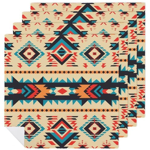 Tuch Servietten Indianer Gedruckt Servietten Wiederverwendbare Serviette Waschbar Servietten Abendessen Serviette Für Küche Party Restaurant Camping