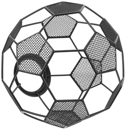 IWOWHERO Soccer Lampshade Hollow Out Football Shaped Lamp Shade Decorative Light Cover for Living Room Bars Gaming Rooms