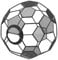 IWOWHERO Soccer Lampshade Hollow Out Football Shaped Lamp Shade Decorative Light Cover for Living Room Bars Gaming Rooms