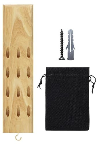 Dart-Halter, Wandhalterung, Holz-Dart-Display-Halter für 12 Dartpfeile, stilvolles Dart-Aufbewahrungsregal für Spielzimmer, Hausbar, Männerhöhle und Unterhaltungsräume, Holz-Dart-Organizer für