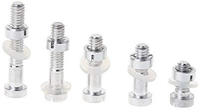 5Pieces M2.5 Screw Bolt Nut Washers Set Turntable Headshell Cartridge Mounting For LP Record Player Accesso