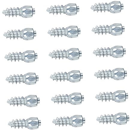Warmhm 100pezzi Chiodi Per Pneumatici Vite in Chiodi Per Pneumatici Antiscivolo Per Ruote Adatti Per Auto Moto Bici e Stivali Portatili e Salvaspazio