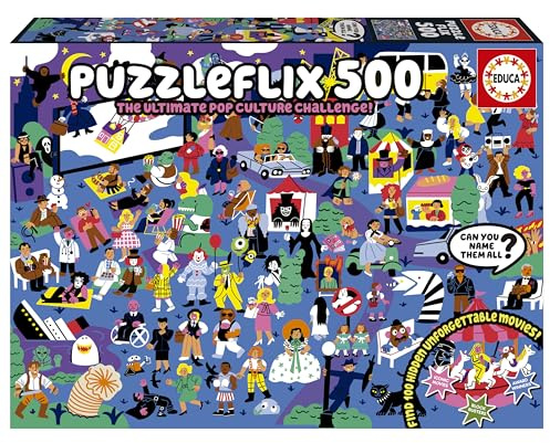Educa - 500-teiliges Kinderpuzzle | Puzzleflix | Maße: 48 x 34 cm | Ab 11 Jahren (20551)