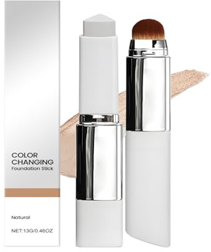 Clarea Paris, Clarea Fond De Teint 2-En-1 Avec Pinceau Intégré, Fond De Teint Clarea 2 En 1, Imperméabilisation Durable, Convient À Tous Les Types De Peau (Naturel)