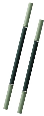 Wswqop Lot de 2 Bâtons de Massage à Rouleaux pour étirements, Massage Musculaire Confortable, Rouleaux pour Mollets, Dos et épaules, Vert