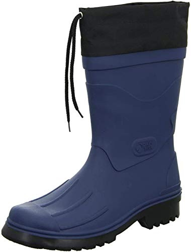 Bockstiegel Gummistiefel in Übergrößen Schwarz Nils - Schwarz große Herrenschuhe/Damenschuhe