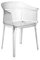 Kartell Papyrus Sessel, Polycarbonat, Transparent, 49 x 79 x 60 cm