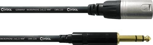 CORDIAL Kabel audio stereo XLR male/jack male stereo 6 m Kabel AUDIO Essentials XLR / Jack