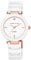 Anne Klein Women's Genuine Diamond Dial Ceramic Bracelet Watch White/Rose Gold