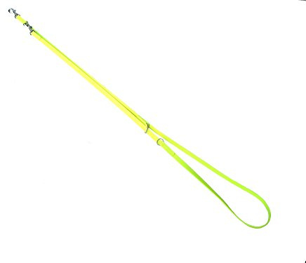 MJH 3fach verstellbare Führleine 2,30m lang/9mm breit neon gelb, Hunde bis ca.10kg