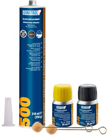 DINITROL 500 ADHESIVE GLUE FOR BONDED WINDSCREEN, SIDE & REAR WINDSCREEN REPLACEMENT