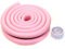 TUKA 4 Mètre Anti Choc Protecteurs, U-Forme Rouleau en Mousse Protections Bords de Table en Verre, Sécurité épreuvage pour Bébé et Enfants, Suave Protections de rebords 2x2M, Rose, TKD7003 Pink