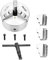 Akozon Dreibackenfutter Drehfutter SANOU K11-125 3-Backen-Drehfutter Selbstzentrierendes Drehfutter 125mm Durchmesser Drehmaschinenzubehör Dreizackgestänge für Holzdrehmaschine