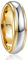NUNCAD 6mm Mode Wolframcarbid Hochzeit Ring für Männer Frauen Silber-Gold Freundschaft Partner Ring Größe 57.0 (18.1)