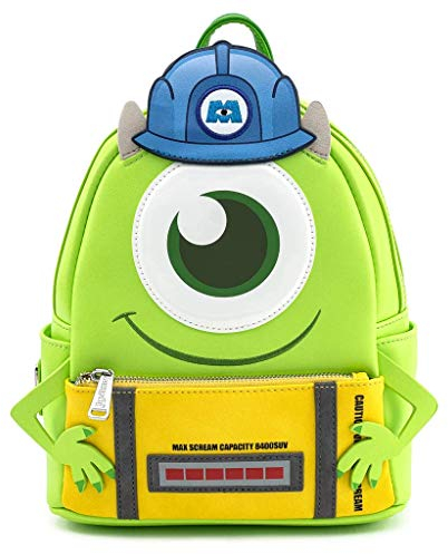 loungefly Disney Monsters Inc Mike Wazowski Scare Cosplay Womens Double Strap Shoulder Bag Purse