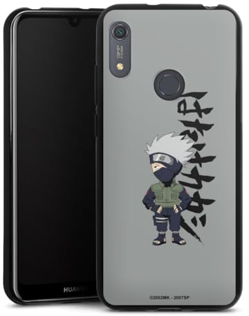 DeinDesign Silikon Hülle kompatibel mit Huawei Y6s Case schwarz Handyhülle Offizielles Lizenzprodukt Naruto Shippuden Kakashi