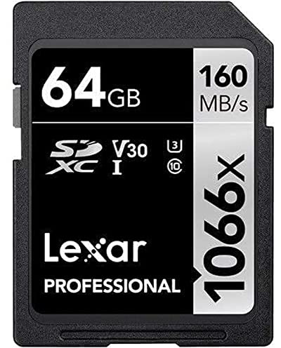 Lexar SDXC Card 64Go / GB Professional 1066x UHS-I V30 U3