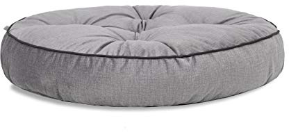 PillowPrim Bodenkissen – Palettenkissen – Für Meditationsliebhaber – Entspannung & Stil – Rundes Bodenkissen im japanischen Stil – Aschgrau – 57x57 cm