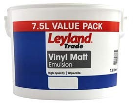 leyland Trade Vinyl matt Value Pack Brilliant White 7.5L