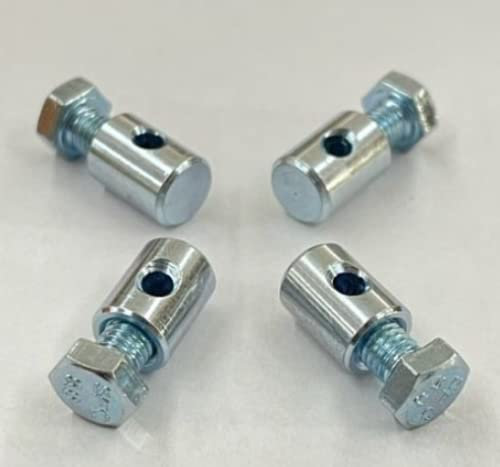Morsetto con vite di bloccaggio in testa Morsetti zincati con vite in testa adatto per cavi di diametro 3,5 mm.Blister 4 pezzi