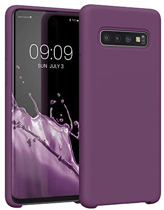 kwmobile Housse Compatible avec Samsung Galaxy S10 Coque - Housse de téléphone Protection Souple en TPU Silicone - Magenta Lilas