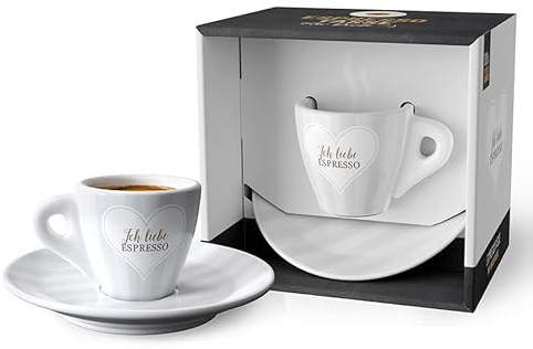 laVida, Espresso-Tasse mit Unterteller, Ich liebe Espresso