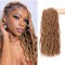Faux Locks Crochet Braids Meches Cheveux Pour Tresse Faux Locs Meches Pour Tresses Africaine Rajout Cheveux Tresses Fausse Locks Crochet Soft Locs Butterfly Locs Crochet (18Inch #27)