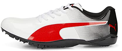 PUMA Unisex Evospeed PREP Sprint 3 Leichtathletik-Schuh, White Black Red, 42.5 EU