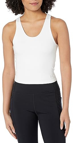 Under Armour Damen Motion Tank Top, (100) Weiß/Halo Gray, X-Klein