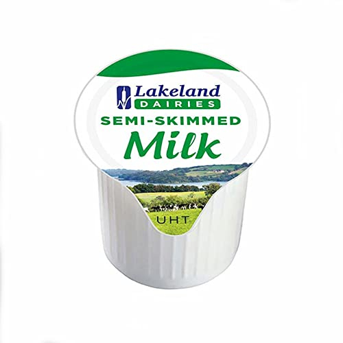 Lakeland Dairies Semi-Skimmed Milk Mini Pots 360x12ml pots (3 x 120 Pots)
