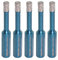Porcelain Tile Drill Bits 6mm - MINLAYCUT 5PCS Diamond Hole Saw Core Drill Bit with Triangle Shank for Porcelain Tile Ceramic Granite Marble