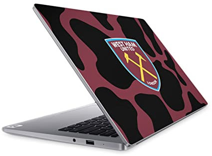 Head Case Designs Offizielle West Ham United FC Kuh-Druck Kunst Vinyl Haut Aufkleber Abziehbild Abdeckung kompatibel mit Mi Notebook 14 (2020)