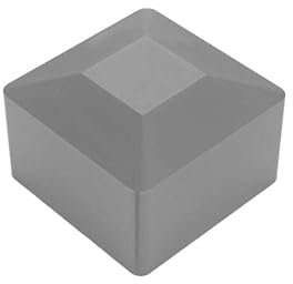 BRESKO Endkappen 40x40 mm Rohrkappen Lamellenstopfen Stopfen Rohrstopfen Kappe Kappen Abdeckkappen Rechteckig Vierkant Deckel Grau 8 Stück