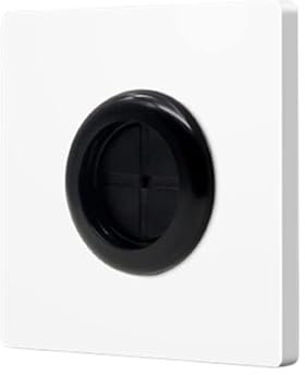 WUURAA Kabelabdeckung Weiß Wand Blank Panel Mit Auslassloch Dekorative Klebstoff Auslass Loch Panel Kabel Wandabdeckungen Für Kabel 90 x 86 mm