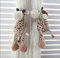 EXQUILEG Vorhang-Raffhalter, 2 Stück Dschungel Cartoon Tier Vorhanggurte Vorhang Schnalle Haken für Kinder Kinderzimmer Zimmer Fensterdekoration (Giraffe)