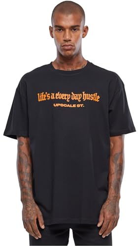Mister Tee Herren Hustle Oversize Tee Black, XL